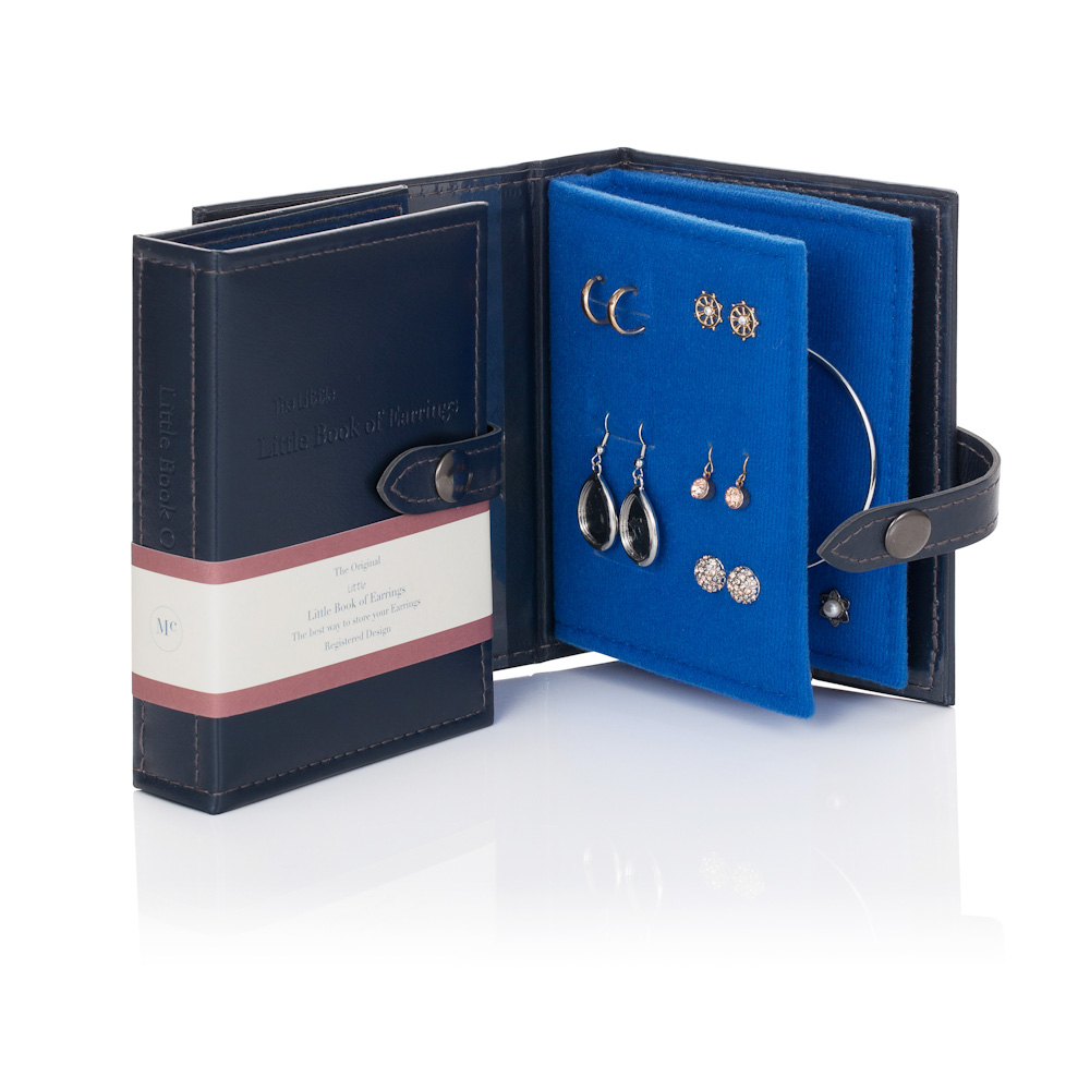 Little Book of Earrings, Navy Blue - Image 2